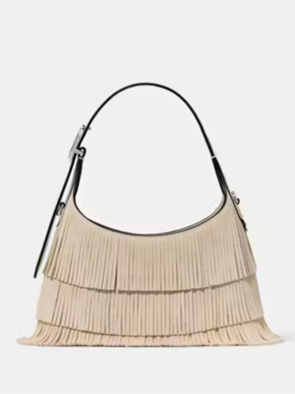 Kate Spade 454 Suede Fringe Mini Crossbody In Light Sand KN586